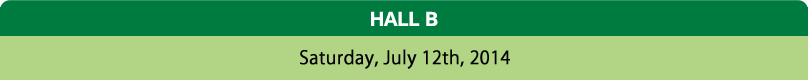 HALL B Saturday,July 12th,2014